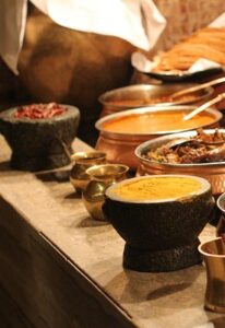 buffet, indian, food